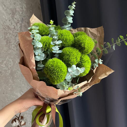 Букет из пушистой гвоздики🌿