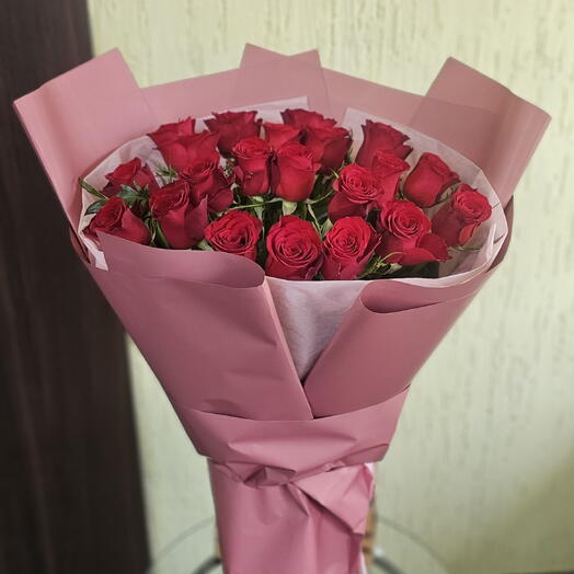 21 красная роза