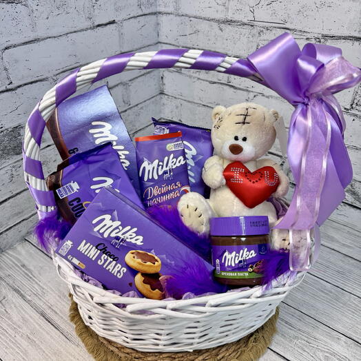 Корзинка с милкой для любимой 💜