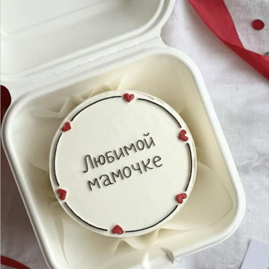 Бенто на День мамы. Торт Любимой мамочке