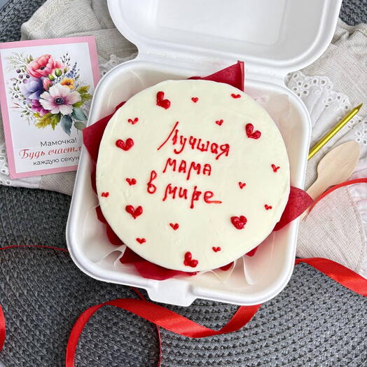 Бенто торт маме /бабушке с сердечками️