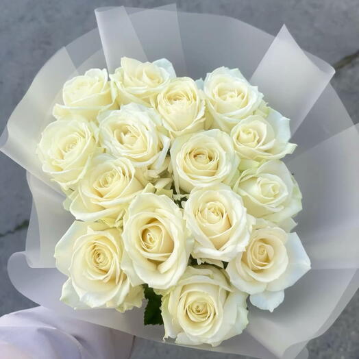 Белые крымские розы / букет для мамы