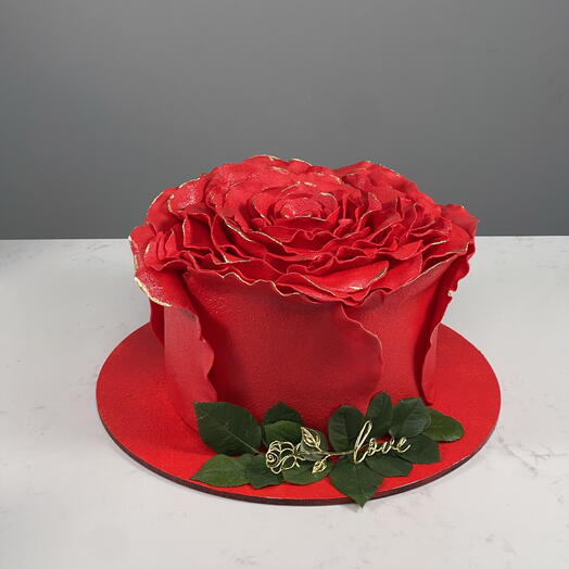 Бутон розы торт для мамы жене любимой