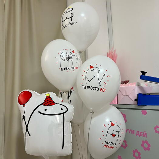 Шары с надписями на день рождения