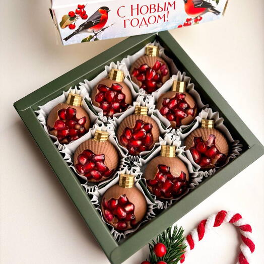 Гранат в шоколаде новый год подарок новогодний тайный санта