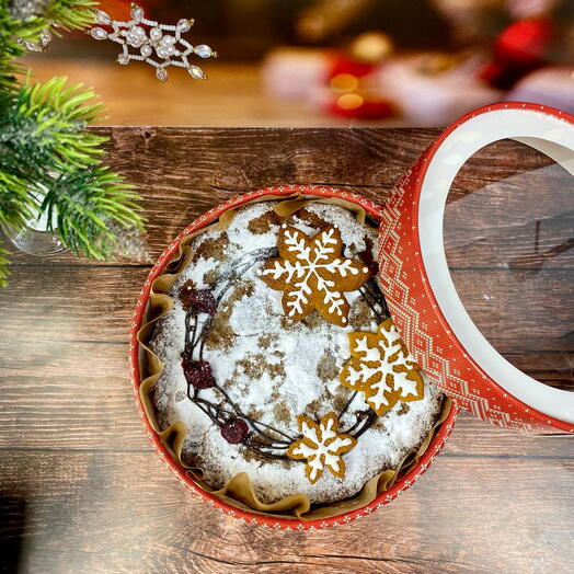 Фруткейк Рождественский кекс Подарок