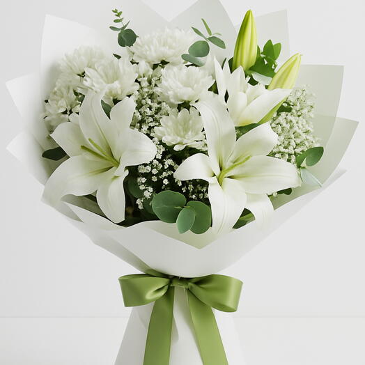 Pure White Elegance Bouquet