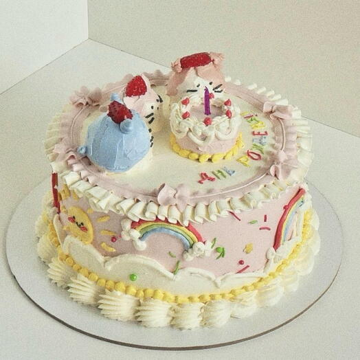 Торт 1,5кг на день рождения для девушки, подруги, сестры