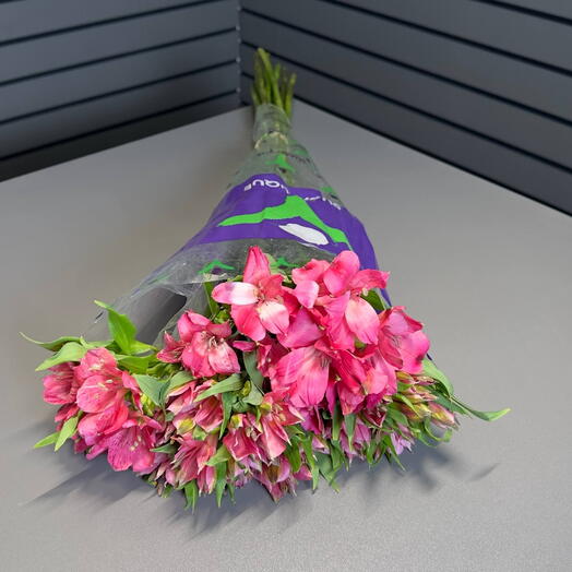 Пачка альстромерий mix color (10 шт), 80 см