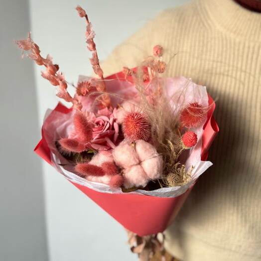 Букет из сухоцветов «Сансет»