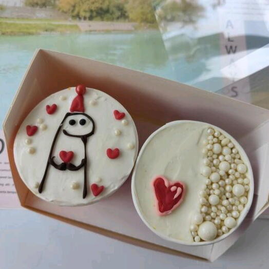 Торт в стакане Cake to go Ламба сердечко