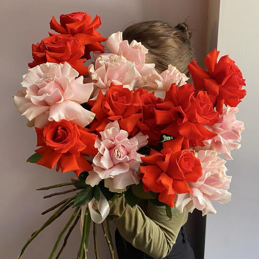 Ты как первое свидание♥️ (французская роза 15шт)