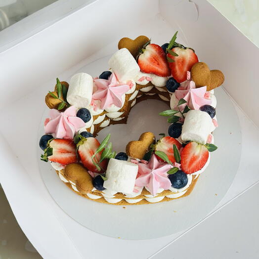 Торт сердце любимой