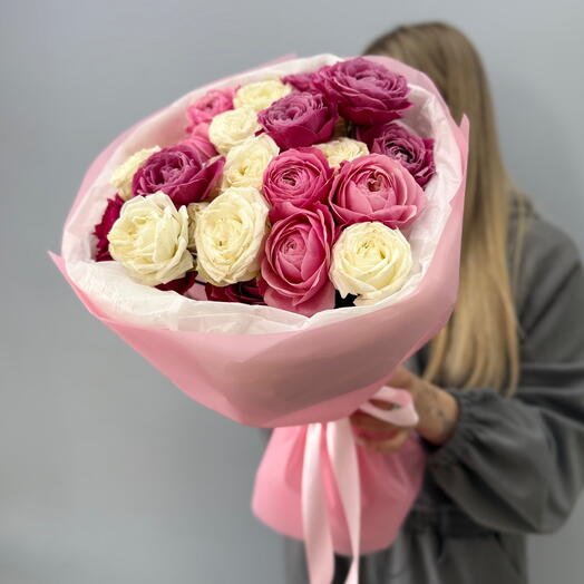 Микс кустовых роз