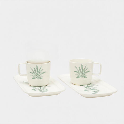 Подарочный набор чайных пар (на подносе) "Salvia Collection" от Myatashop, 2 шт