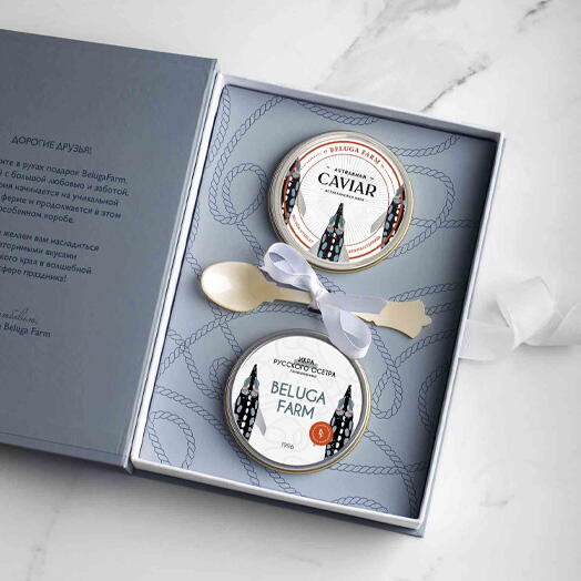 Книга-коллекция "Вкус Астрахани" с икрой 125г. Вариант 1