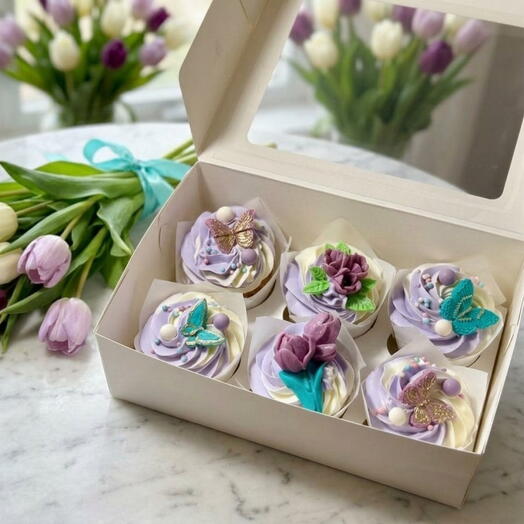 Весенние капкейки 🧁