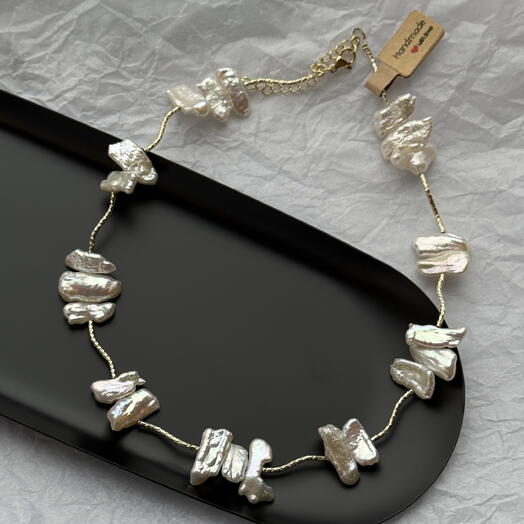 Колье из натурального жемчуга Baroque