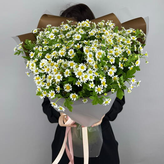 Монобукет из 35 матрикарий