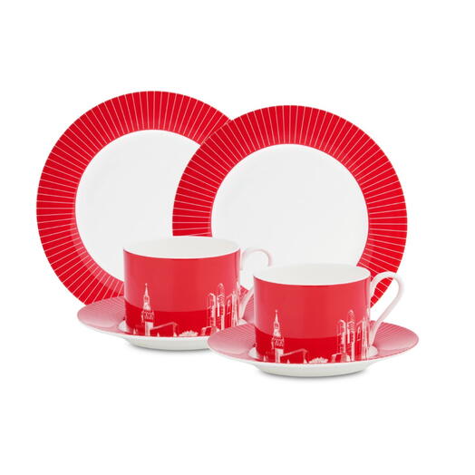 Чайный сервиз 6 предметов "Московское чаепитие" в подарочной упаковке