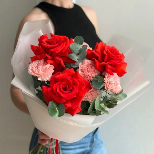 Букет с французскими розами