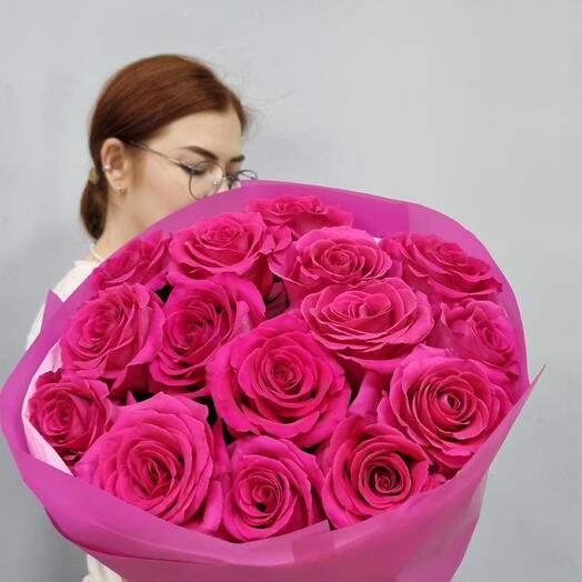 Букет розовых роз