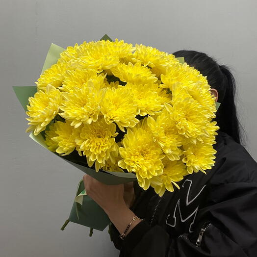 Хризантема кустовая желтая 💛 7 шт
