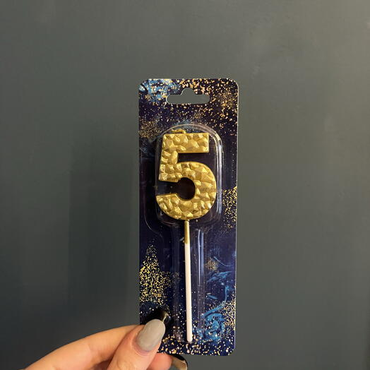 Свеча цифра «5»🍰