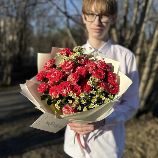 Букет "Учебник весны"