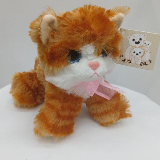 Игрушка рыжий котенок