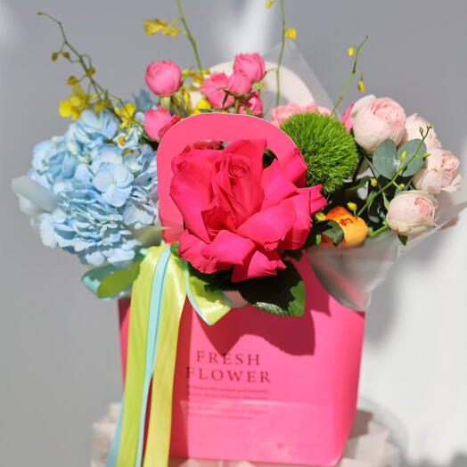 Purse with summer flowers 5