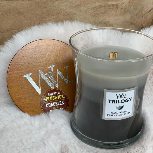 Ароматическая свеча WoodWick Летний лес, средняя тройная 275 гр
