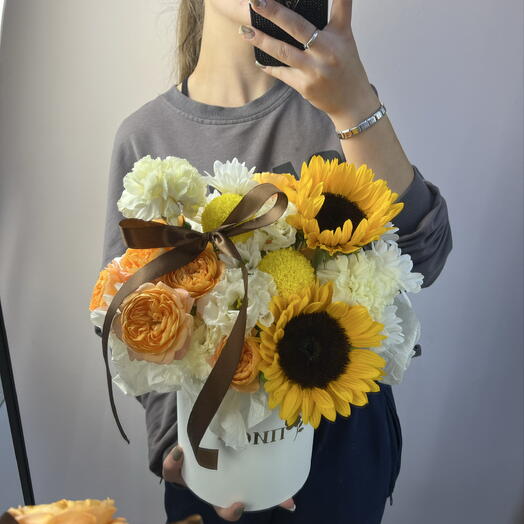 Композиция с подсолнухами