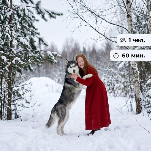Под прицелом фотографа. Прогулка с Хаски на природе