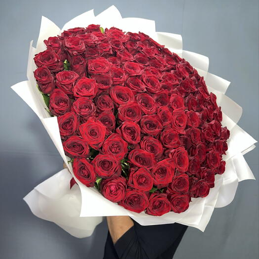 🌹БУКЕТ ИЗ 101 РОЗЫ «Эль Торо» — ИСПАНСКИЙ ТАНЕЦ СТРАСТИ🌹