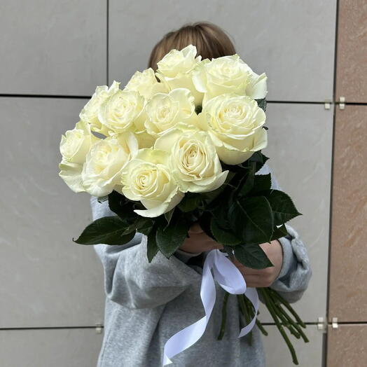 Букет белых роз 🌸