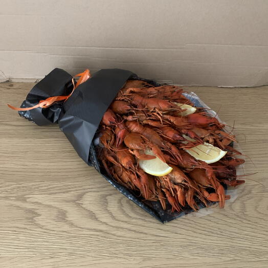 Раки варенные 33 шт в букете🦞 в подарок