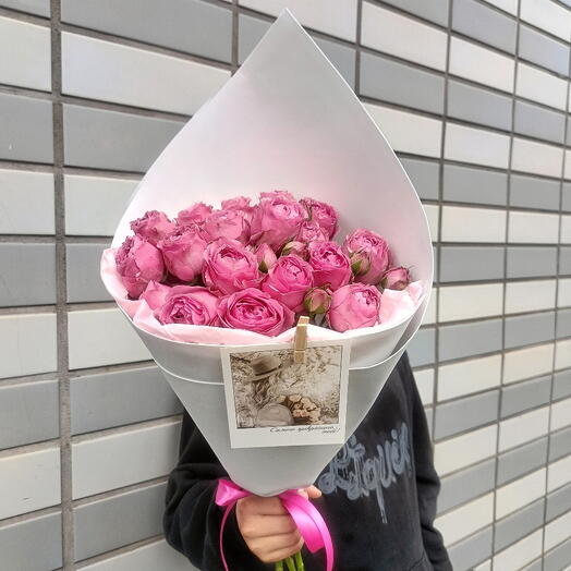 Пионовидная кустовая роза 💜Розы