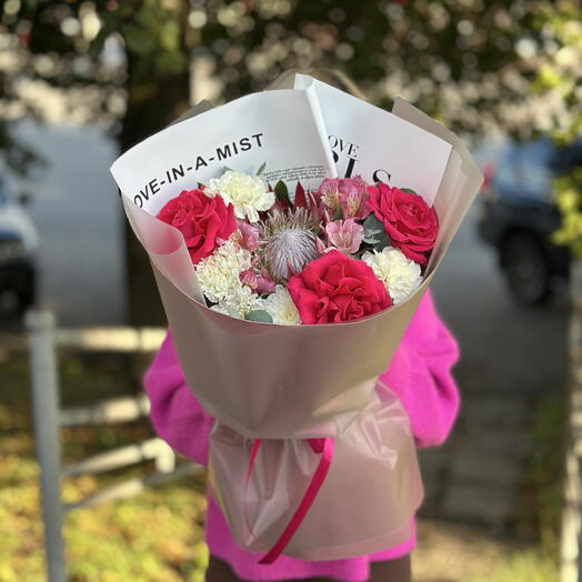 Букет с протеей 🌸