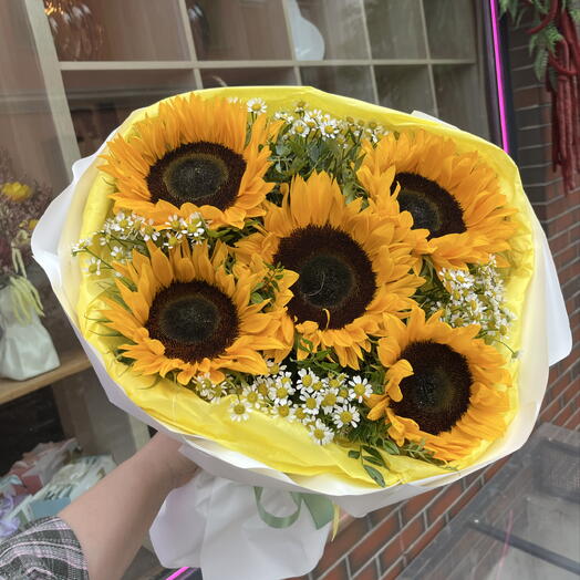 Авторский букет «Подсолнух🌼»