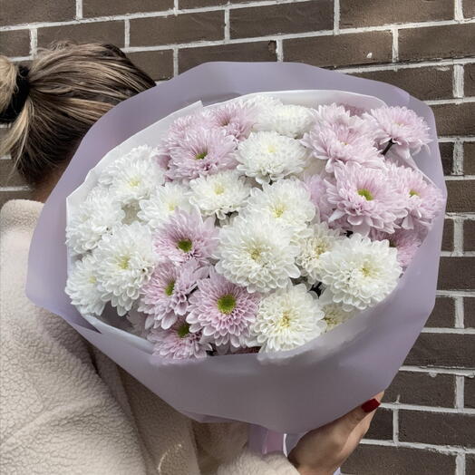 Букет из хризантем кустовых