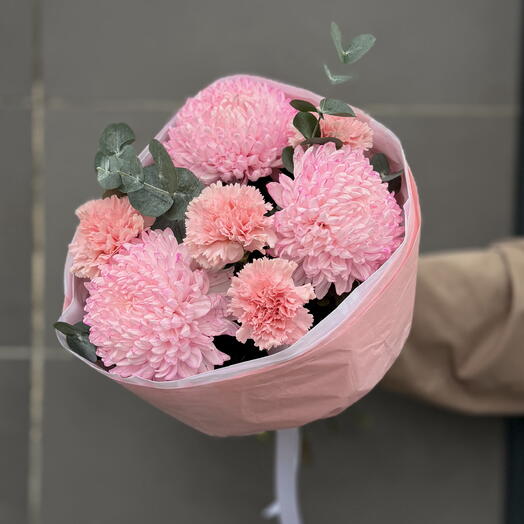 Букет из Хризантем и Диантусов 🌸