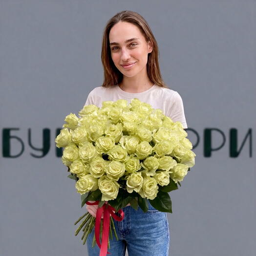 Букет из 51 розы 60см Мондиаль