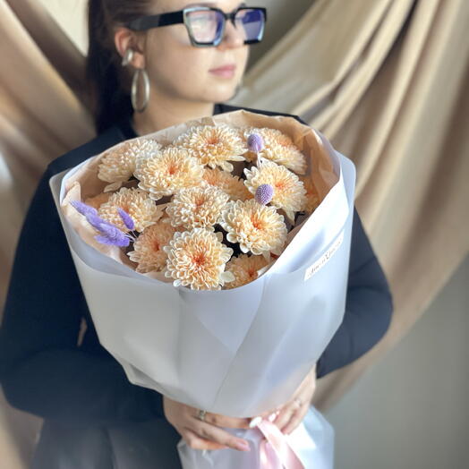 Хризантема персиковая
