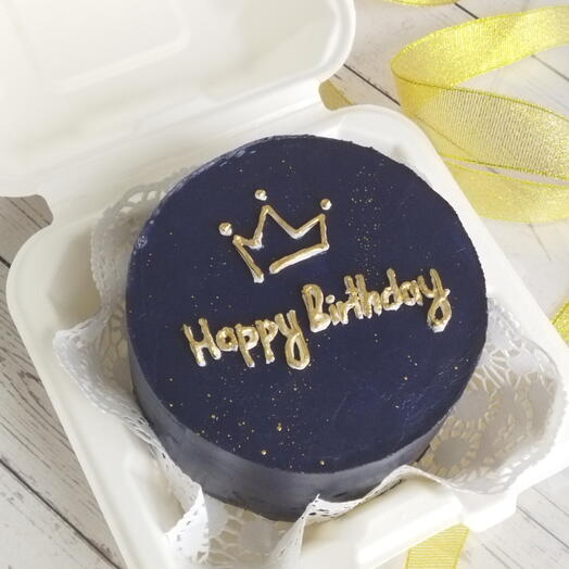 Черный торт Happ Birthday