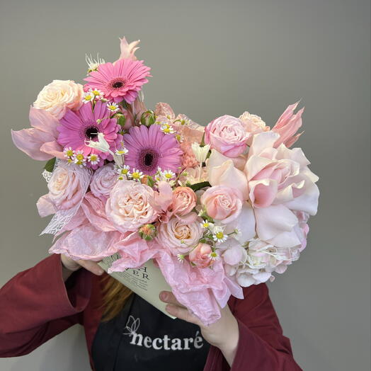 Авторская композиция « Цветочный сад » 🌸💗