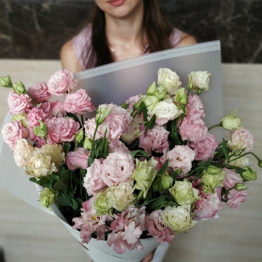 A bouquet of plush red roses (color choice: white, pink, purple)