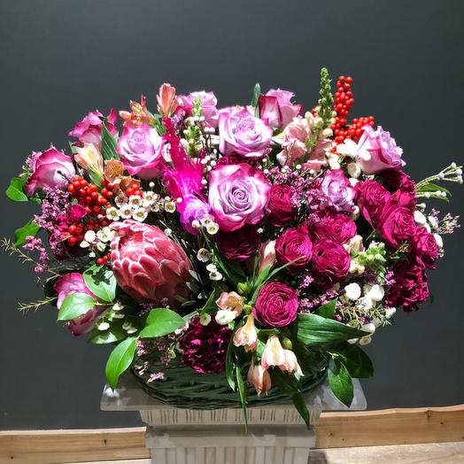 Cesta de flores