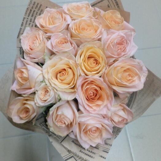 "APRICOT" 15 роз
