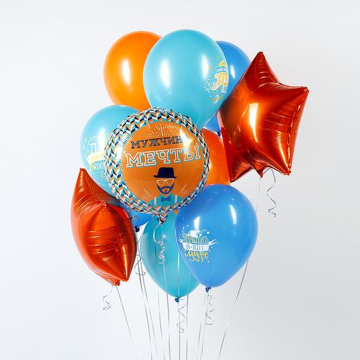 Набор шаров с гелием Мужчина Мечты